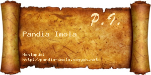Pandia Imola névjegykártya